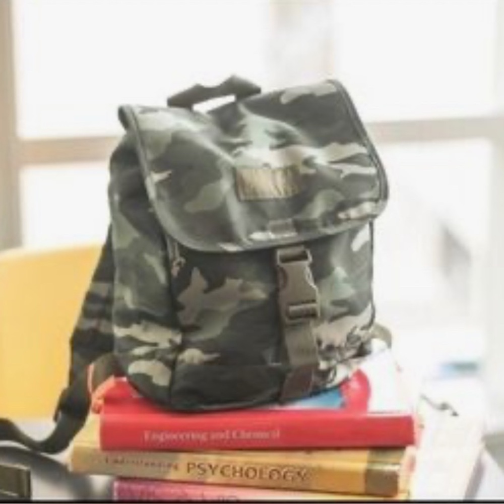(PINK Victoria's Secret) Green Backpack Sleek and Modern Design - Picture 3 of 10